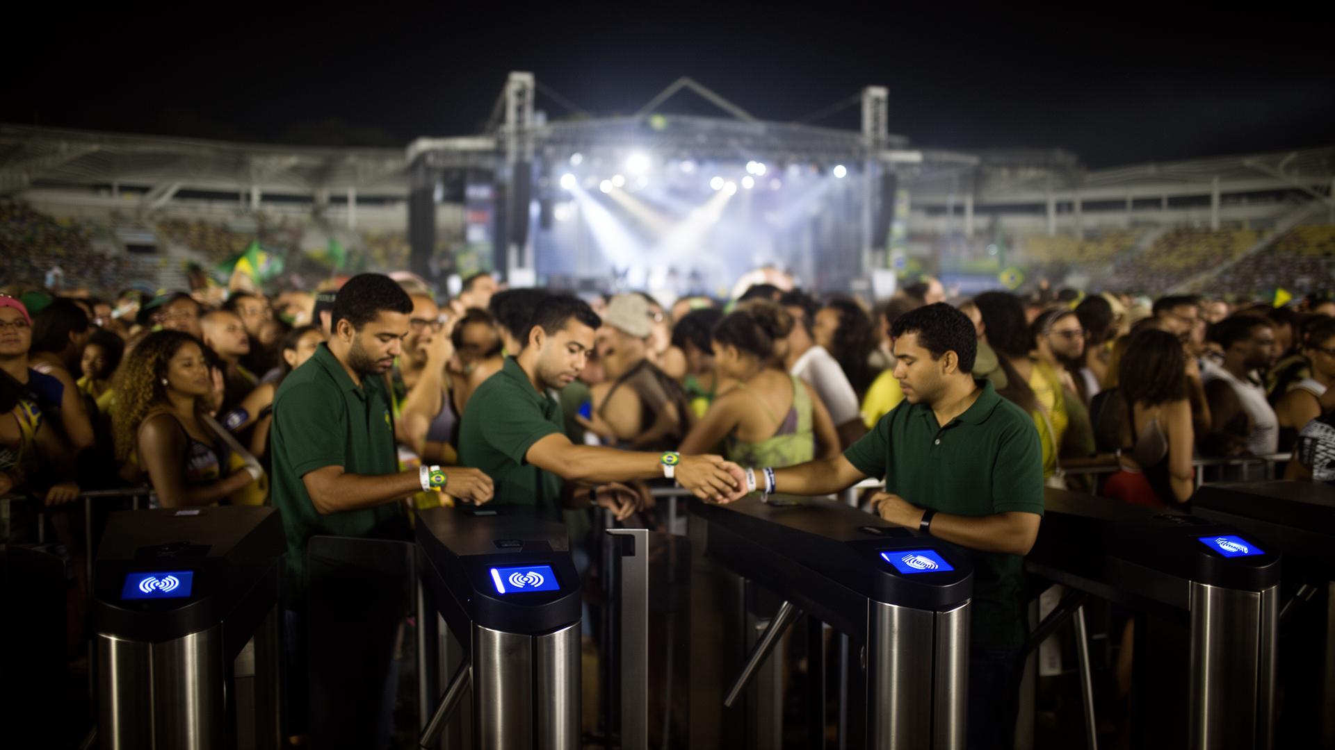 Controle de acesso em evento de grande circulação